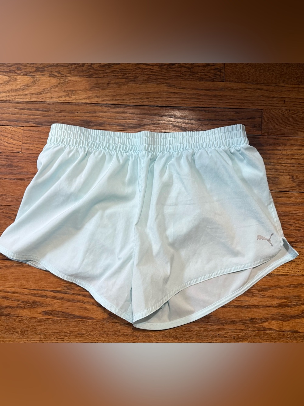 PUMA Women's Pale Blue Athletic Running Shorts